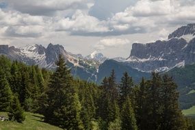 panorama of the seiser alm in south tyrol