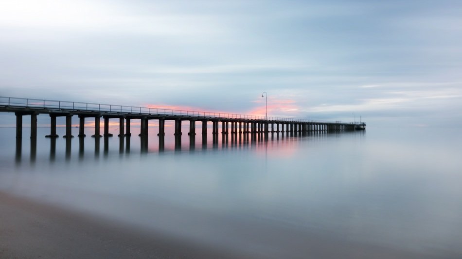 pier near the beachа