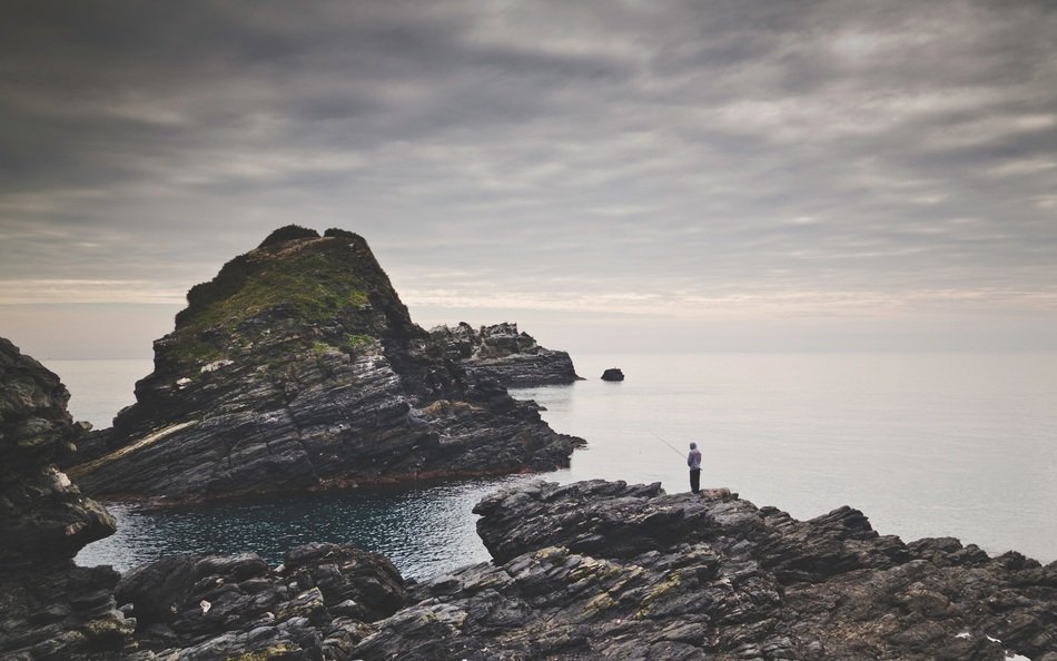 unusually beautiful Fishing Rocks