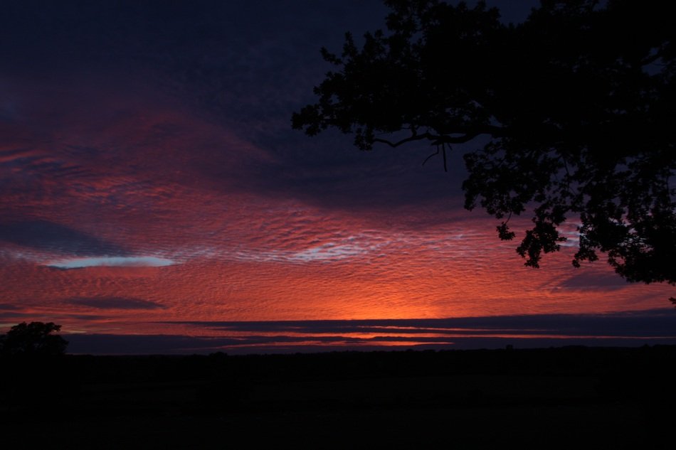 dramatic sunset over the UK