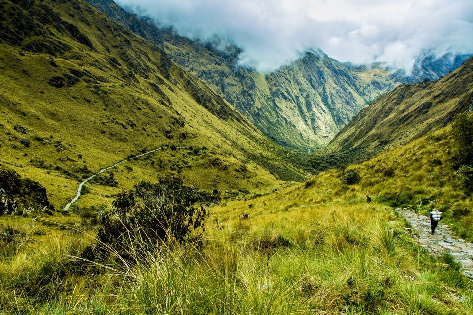 Landscape of the mountain in Peru