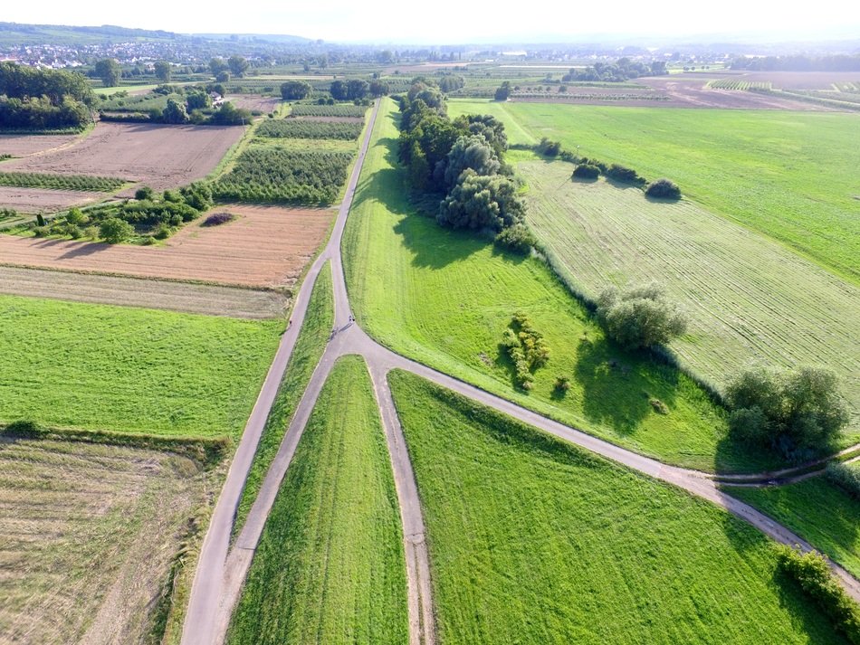 picture of fileds by quadrocopter
