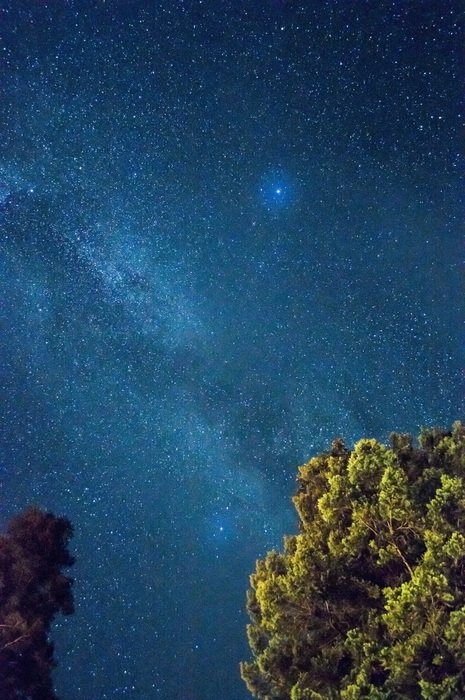 image of the milky way in the night sky