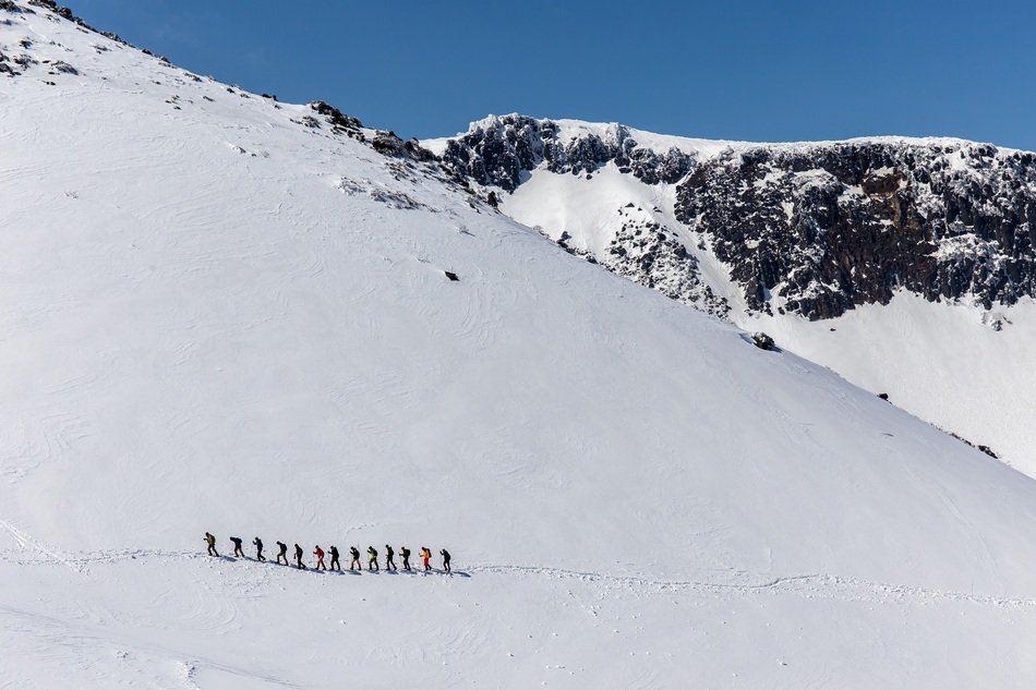 Winter Mountain Climbing Mountain