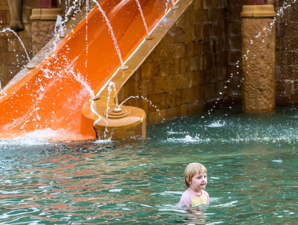 baby in thailand water park