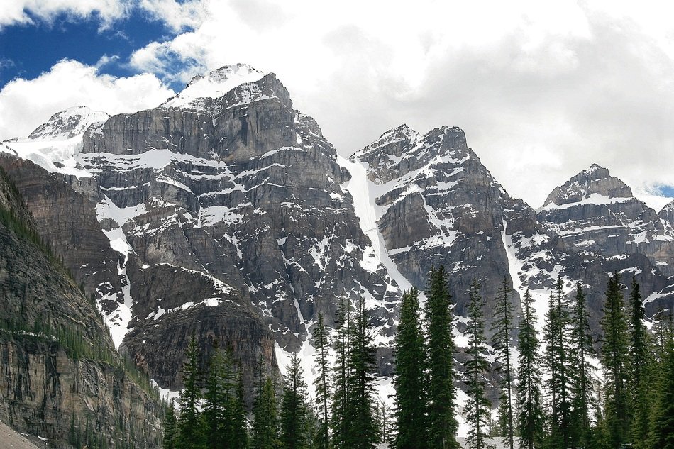 Mountains Range Trees Landscape
