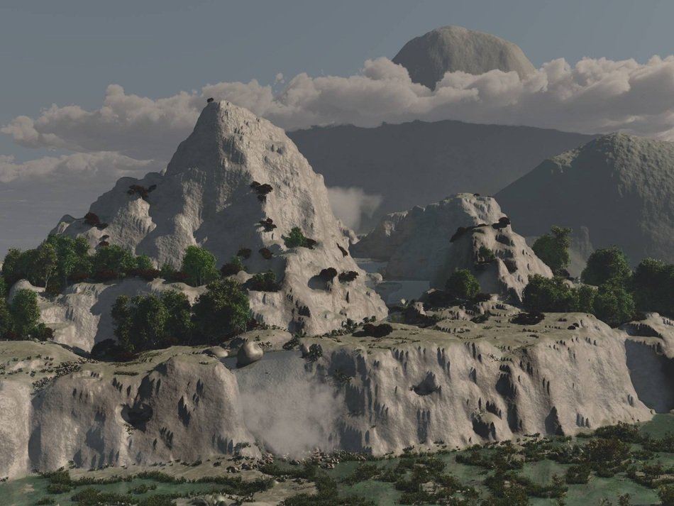 3D Art Mountains