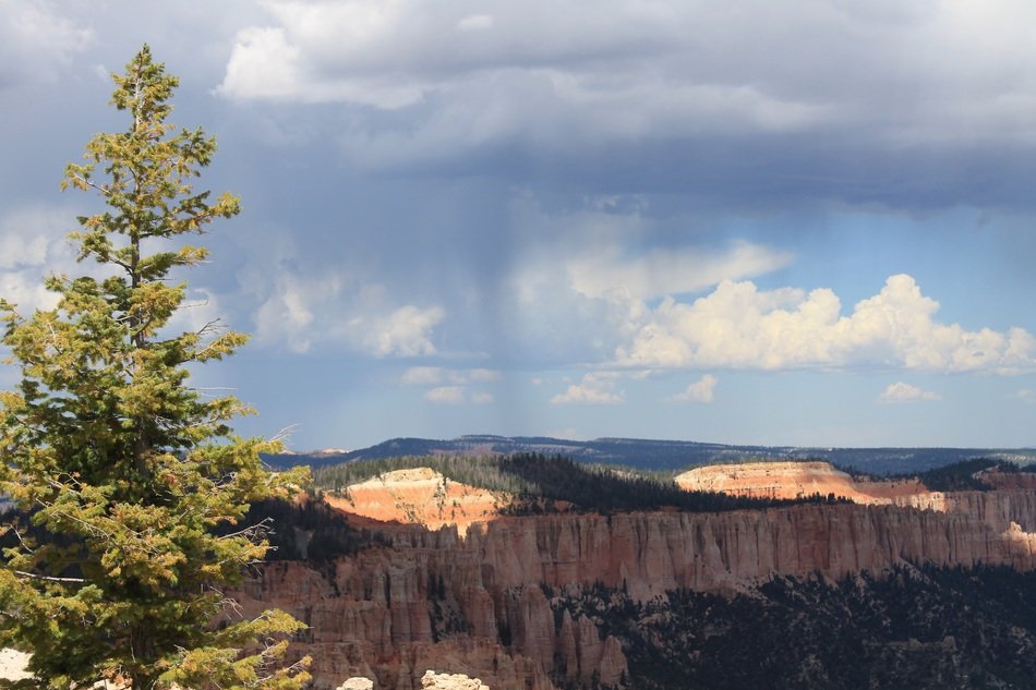 storm clouds over Canyon in Utah