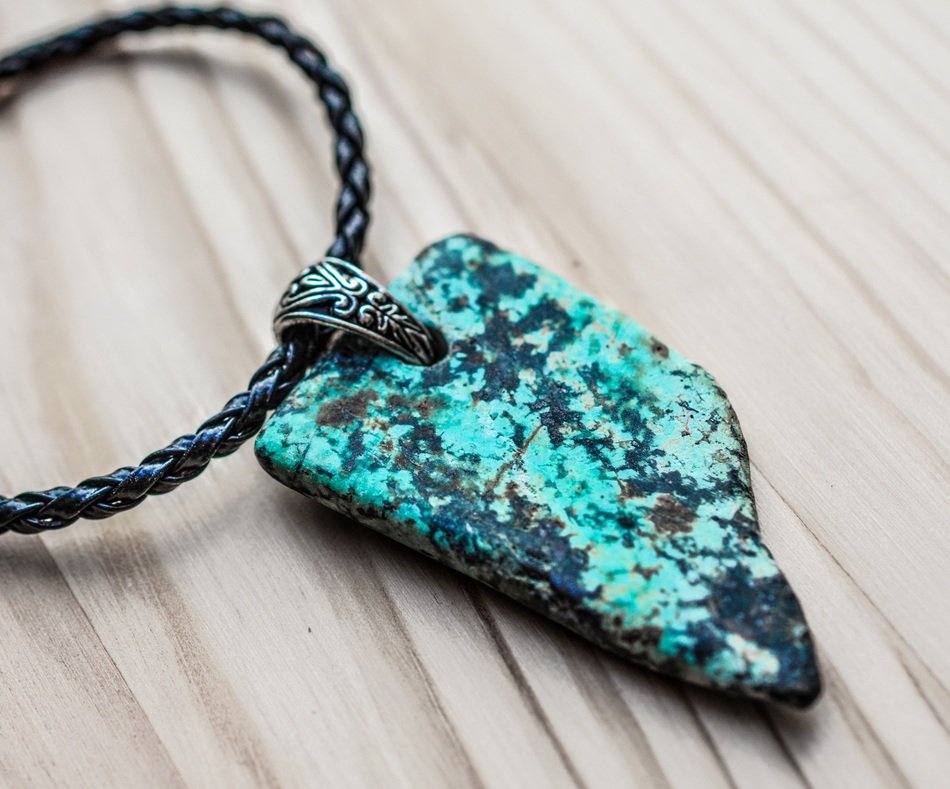 Blue turquoise mineral