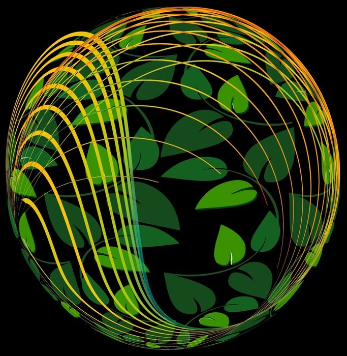 leaves in the ball