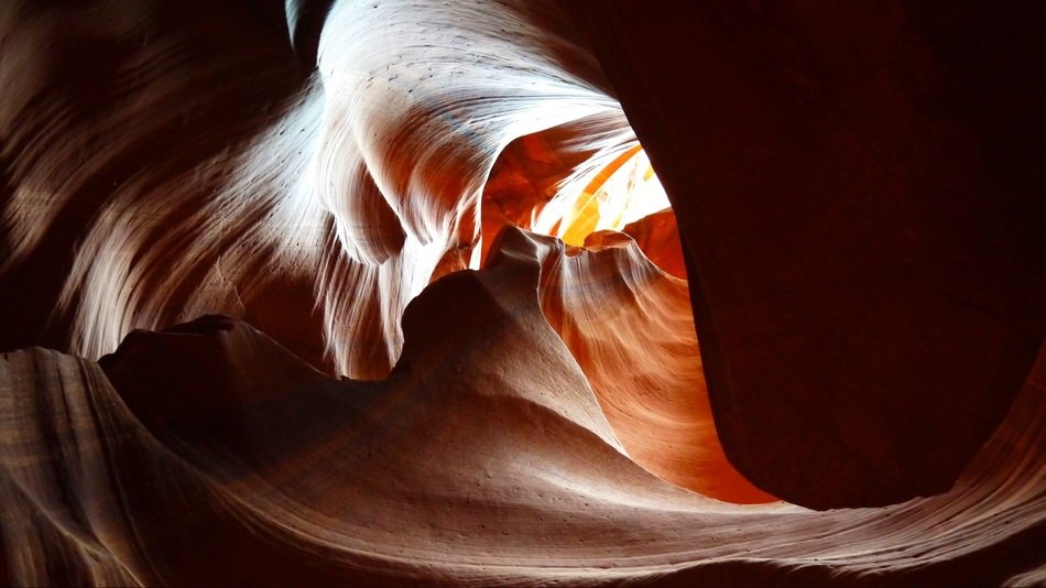 panorama of red sandstone in America