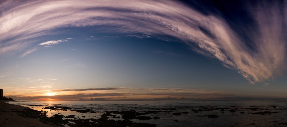dawn over the coast