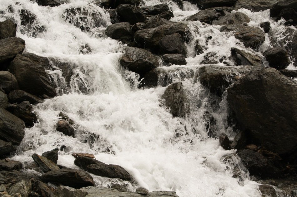 Waterfall and Rocks in austria