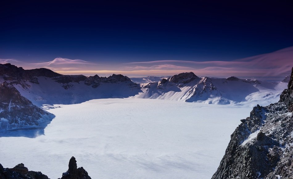 winter in the mountains of china