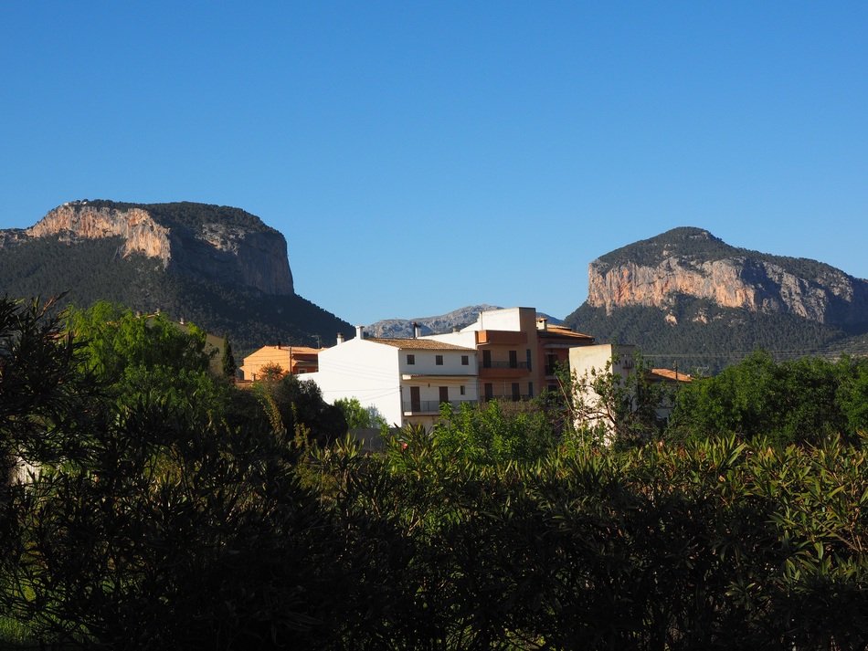 view of the mesas mountains in Mallorca