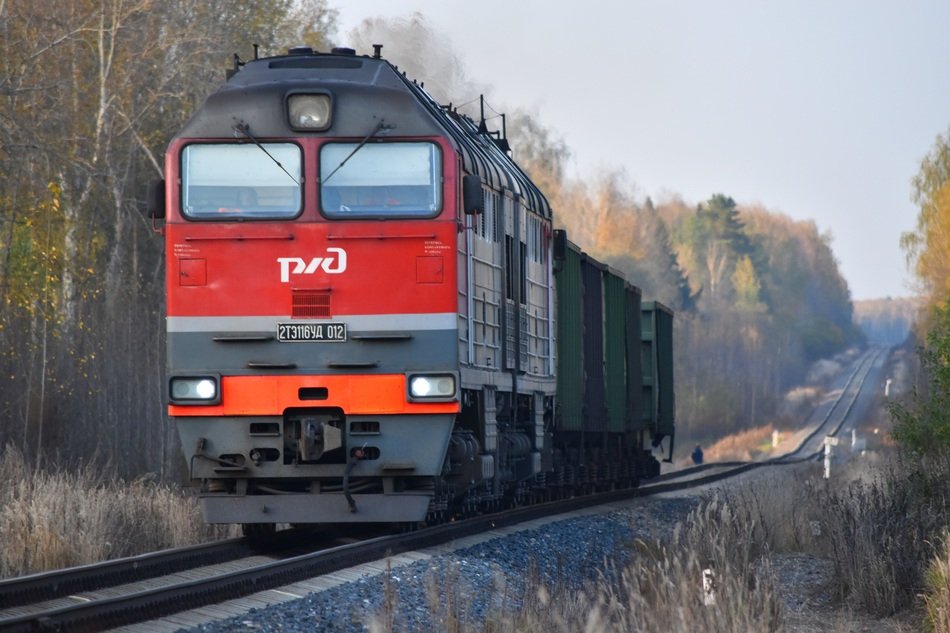 the locomotive of the Russian Railways