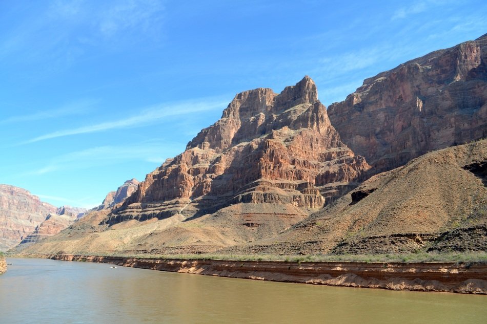 river in grand canyon on a sunny day