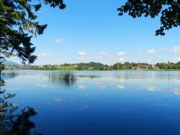 picturesque view of the lake Weissensee