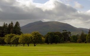 Park at Mountain, scenic landscape, uk, Ireland, killarney