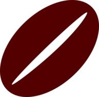 coffee bean as a button