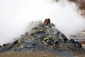 picturesque Iceland Hot Gases
