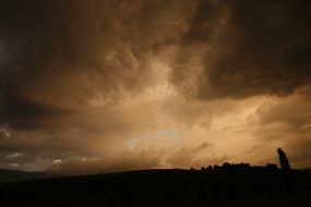 sandy dark sunset