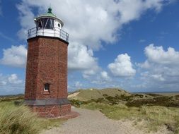 landscape of Brick Lighthouse on coast