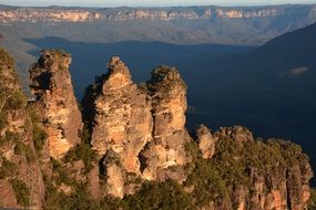 panorama of blue mountains in australia