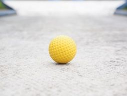 checkered mini golf ball