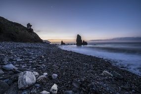 dawn over the coast of spain