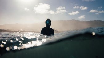 surfer in the ocean water