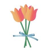 graphic image of a bouquet of tulips