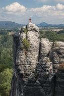 sandy mountains in Saxon Switzerland