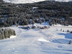 snow Forest mountain winter landscape