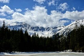 Tatry KoÅcieliska Valley Winter Mountain landscape