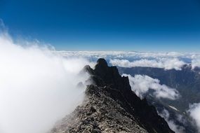 Horizon view from northern alps
