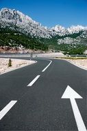 Landscape with the Highway in Croatia