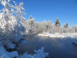 Winter Ice Lake