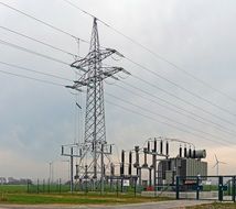 high voltage metal pole