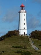 lighthouse on the hiddensee island