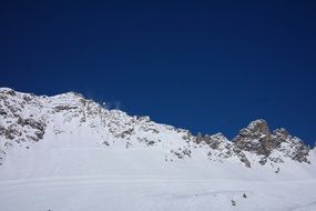 landscape of riding area in arlberg