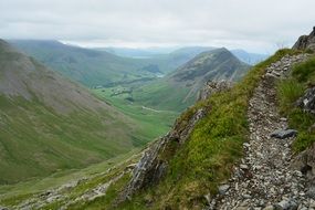 landscape of The Lake District mountains