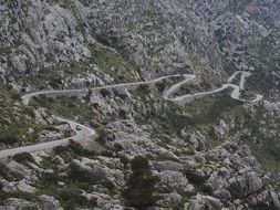 winding road in Mallorca