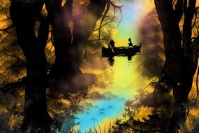 Forest Boot Landscape drawing