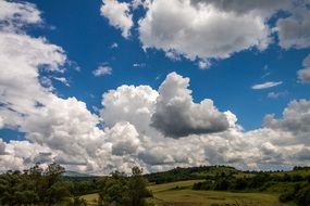 cloudy sky in bulgaria