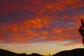 Sky Red Mountain