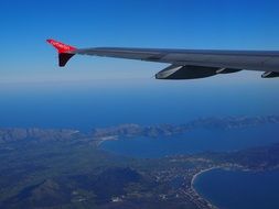 aerial view of the bay pollenca