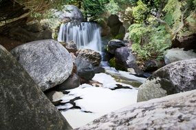 Small Waterfall Rocks