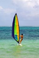 wind surfer in Africa