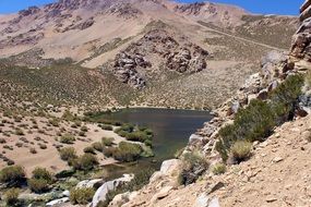 valley in the mountains of chile